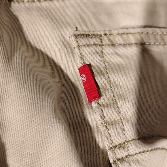 Levi's 513 jeans mens 30x30 beige khaki slim fit straight leg stretch Strauss - Picture 3 of 10